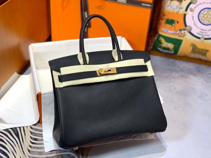 最高級エルメスバーキンコピー HERMES バーキン30 ブラック ヴォーエプソン ゴールド金具 hermes91001 エルメス バーキン 定価 - 画像 (9)