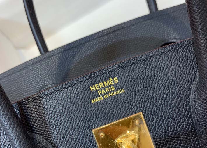 最高級エルメスバーキンコピー HERMES バーキン30 ブラック ヴォーエプソン ゴールド金具 hermes91001 エルメス バーキン 定価 - 画像 (6)