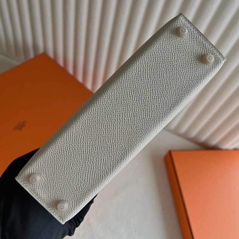 HERMES ケリーミニ 2/ミニケリー 2 クレ ヴォーエプソン ゴールド金具 外縫い エルメスコピー hermes81003 ミニケリー 風 バッグ - 画像 (2)