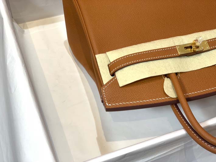 最高級エルメスバーキンコピー HERMES バーキン25 ゴールド ヴォーエプソン ゴールド金具 hermes91004 エルメスバーキン25コピー - 画像 (5)