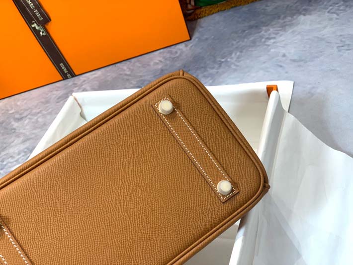 最高級エルメスバーキンコピー HERMES バーキン25 ゴールド ヴォーエプソン ゴールド金具 hermes91004 エルメスバーキン25コピー - 画像 (3)