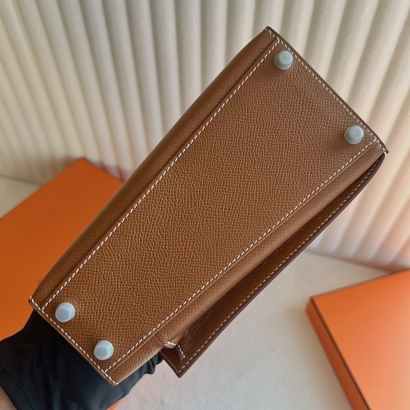 HERMES ケリー無秩序 20/外縫い ゴールド ヴォーエプソン シルバー金具 エルメスコピー hermes81004 HERMES ケリー 定価 - 画像 (2)