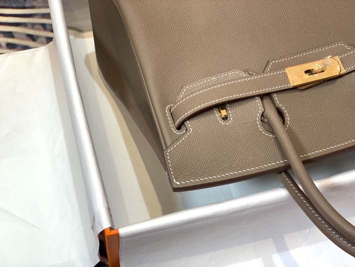 最高級エルメスバーキンコピー HERMES バーキン30 エトゥープ ヴォーエプソン ゴールド金具 hermes91005 バーキン30 定価 - 画像 (6)