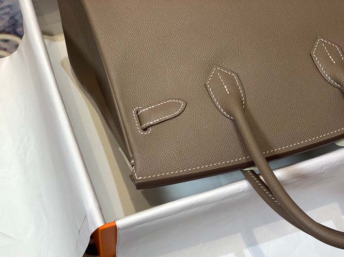最高級エルメスバーキンコピー HERMES バーキン30 エトゥープ ヴォーエプソン ゴールド金具 hermes91005 バーキン30 定価 - 画像 (5)