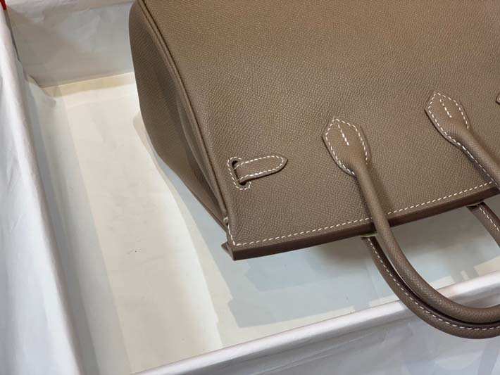 最高級エルメスバーキンコピー HERMES バーキン25 エトゥープ ヴォーエプソン ゴールド金具 hermes91006 バーキン25 定価 - 画像 (7)
