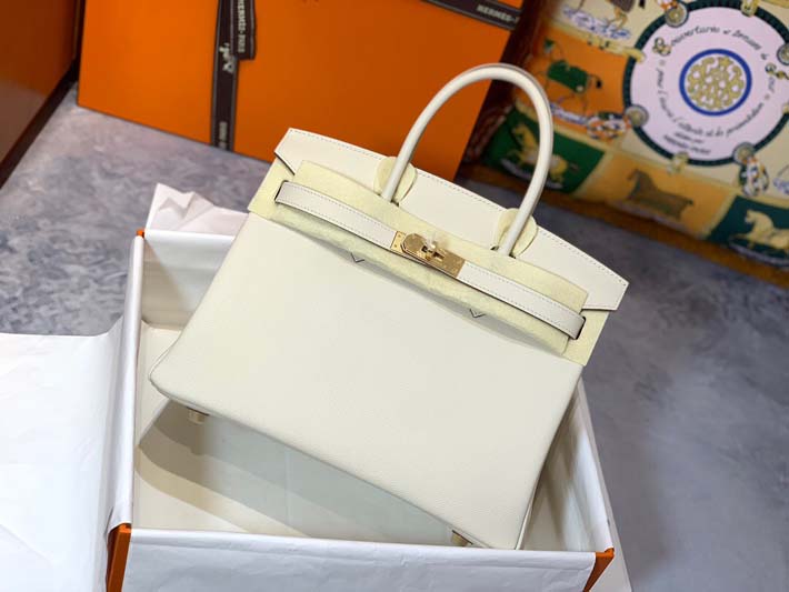最高級エルメスバーキンコピー HERMES バーキン30 クレ ヴォーエプソン ゴールド金具 hermes91007 エルメスバーキンスーパーコピー - 画像 (8)