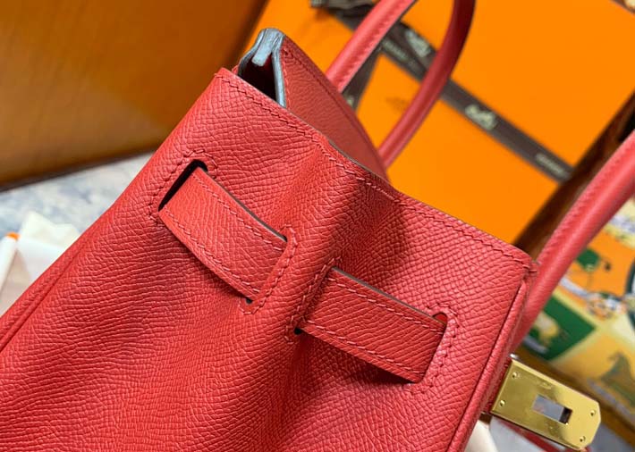 最高級エルメスバーキンコピー HERMES バーキン30 ルージュカザック ヴォーエプソン ゴールド金具 hermes91009 バーキン30 定価 - 画像 (2)