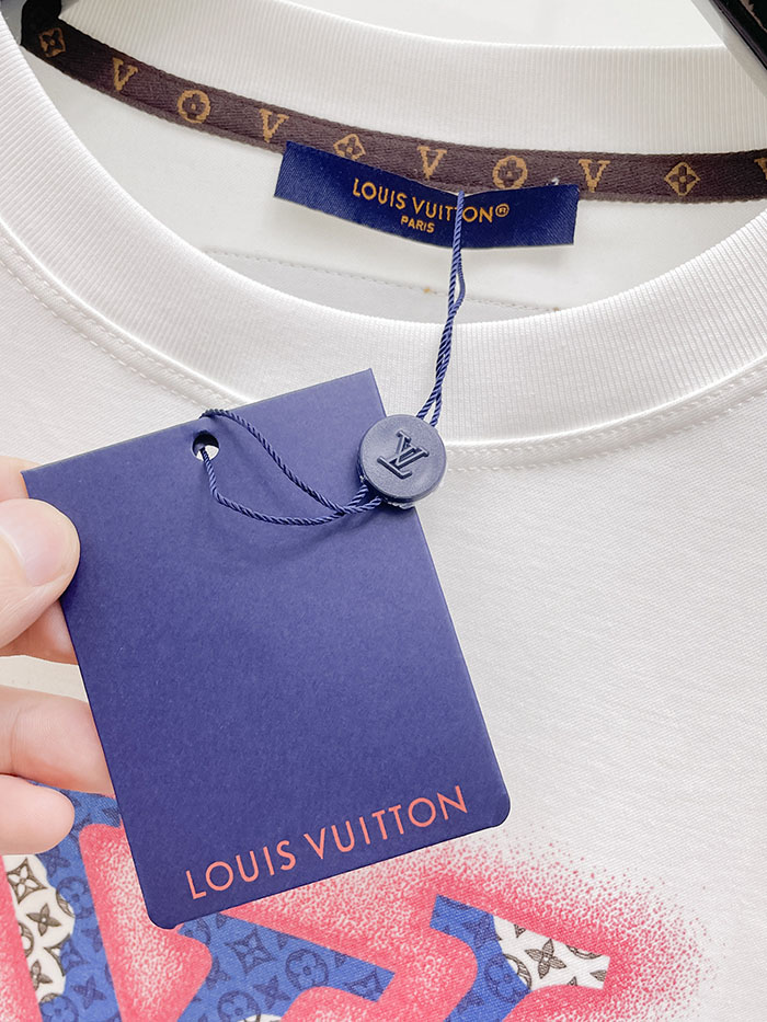 ルイヴィトン服コピー 人気店 Louis Vuitton コットン 2026年春夏新作:ファッショナブルなクラシッククルーネック半袖Tシャツ JP4649(1006)ルイヴィトン メンズTシャツ 白 - 画像 (5)