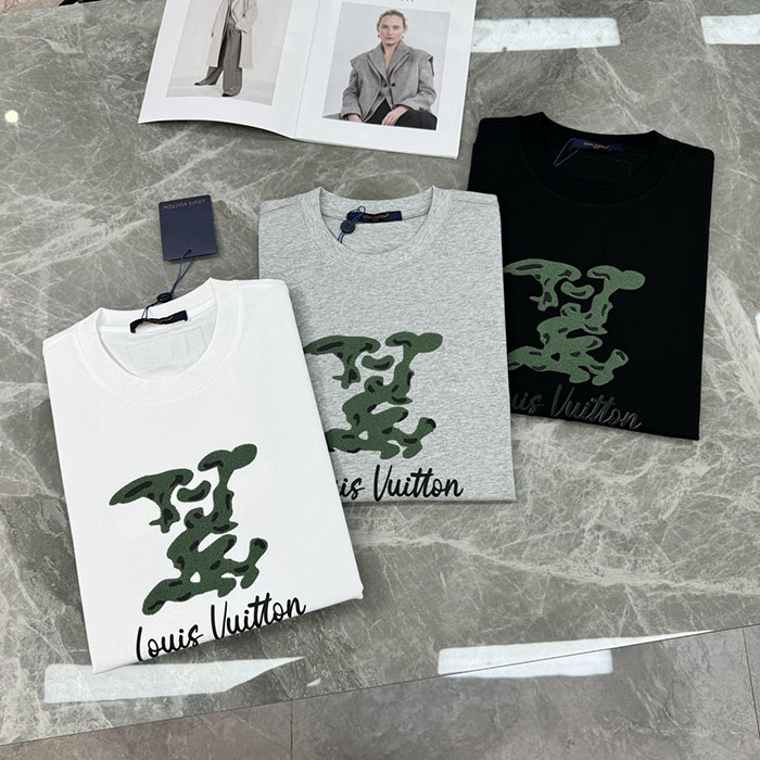 ルイヴィトン服コピー 人気店 Louis Vuitton クラシックなレターデザイン:トレンドの新作ブランド・コットンTシャツ JP4649(1013) ルイヴィトン Tシャツ 新作 - 画像 (3)