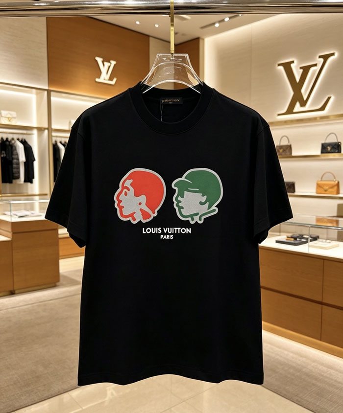 ルイヴィトン服コピー 人気店 Louis Vuitton コットン100% 2026年春夏 最新半袖クルーネックTシャツ ― ハイエンドなカスタムデザイン JP4649(1026) ルイヴィトン Tシャツ 公式 - 画像 (7)