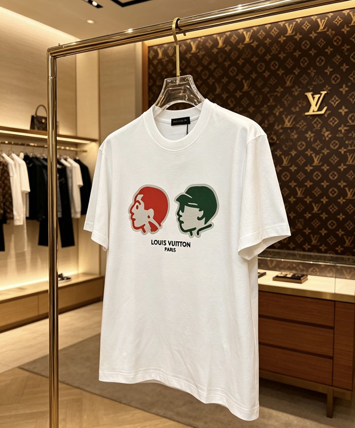 ルイヴィトン服コピー 人気店 Louis Vuitton コットン100% 2026年春夏 最新半袖クルーネックTシャツ ― ハイエンドなカスタムデザイン JP4649(1026) ルイヴィトン Tシャツ 公式 - 画像 (5)