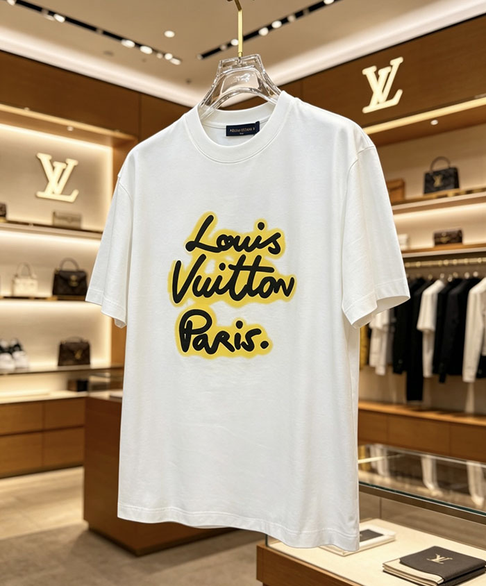 ルイヴィトン服コピー 人気店 Louis Vuitton コットン100% 2026年春夏 最新半袖クルーネックTシャツ ― ハイエンドなカスタムデザイン JP4649(1027) ルイヴィトン Tシャツ メンズ - 画像 (7)