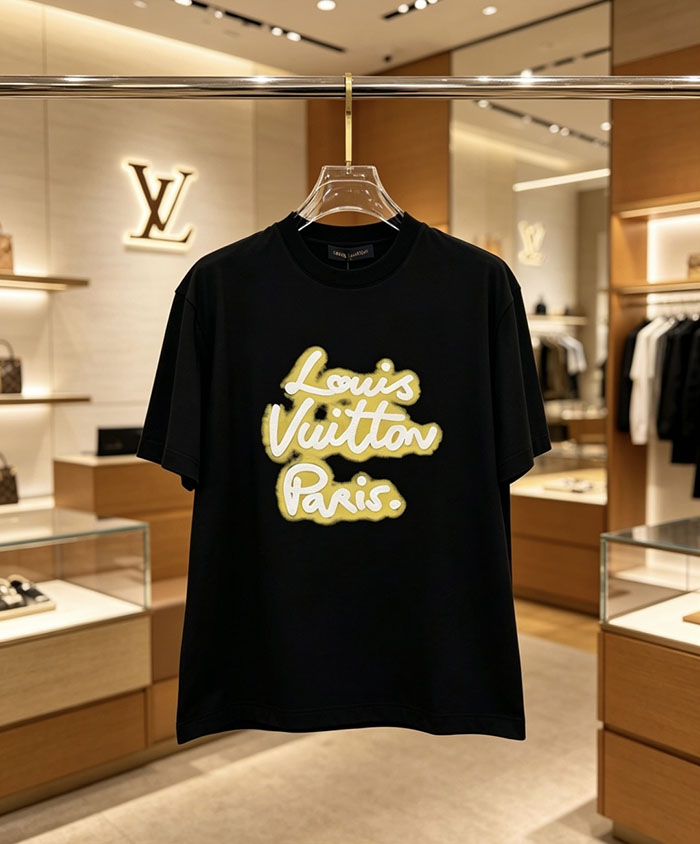 ルイヴィトン服コピー 人気店 Louis Vuitton コットン100% 2026年春夏 最新半袖クルーネックTシャツ ― ハイエンドなカスタムデザイン JP4649(1027) ルイヴィトン Tシャツ メンズ - 画像 (6)