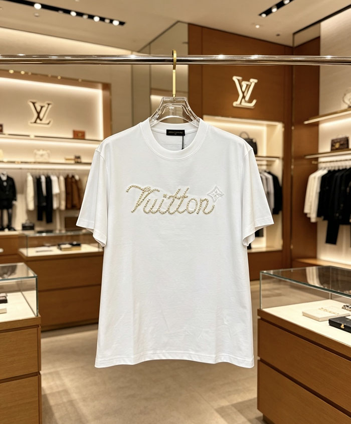 ルイヴィトン服コピー 人気店 Louis Vuitton コットン100% 2026年春夏 最新半袖クルーネックTシャツ ― ハイエンドなカスタムデザイン JP4649(1028)ルイヴィトン T シャツ 新作 - 画像 (5)