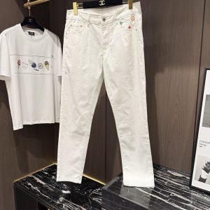 ルイヴィトン ジーンズ 白
