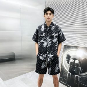 デニムシャツ 短パン セットアップ