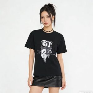 シャネル レディースTシャツ 黒