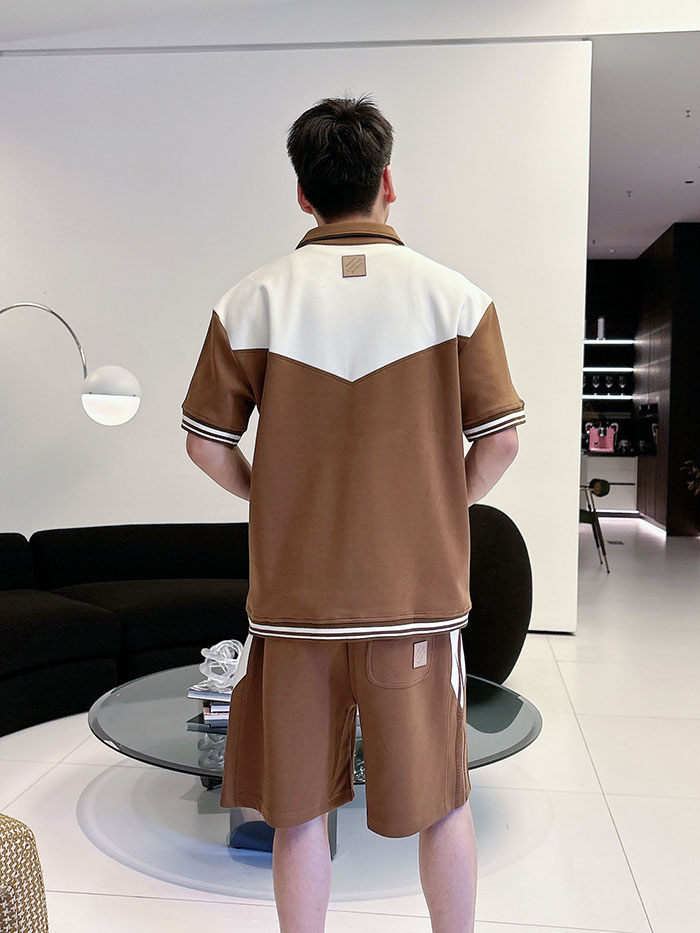 最高級ルイヴィトンスーパーコピー Louis Vuitton 2026年夏最新クラシックデザイン ポロシャツ&ショーツセット clothes202600670 ポロシャツ 短パン セットアップ - 画像 (9)