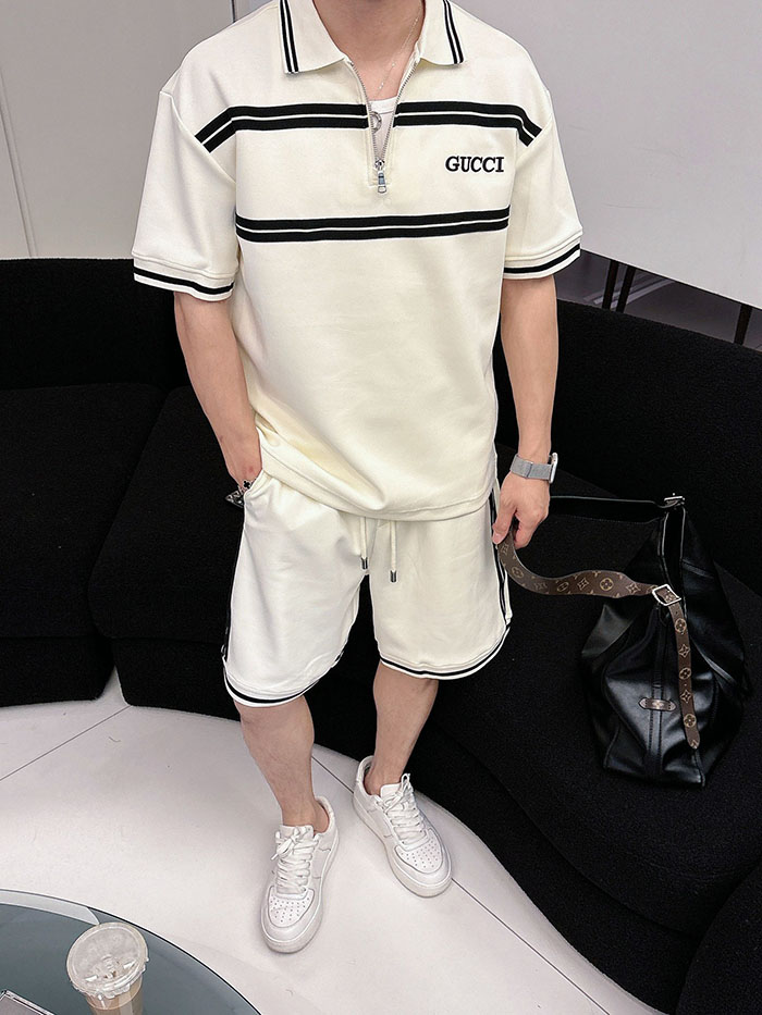 最高級ルイヴィトンスーパーコピー Louis Vuitton 2026年夏最新クラシックデザイン ポロシャツ&ショーツセット clothes202600672 ポロシャツ 短パン セットアップ メンズ - 画像 (6)