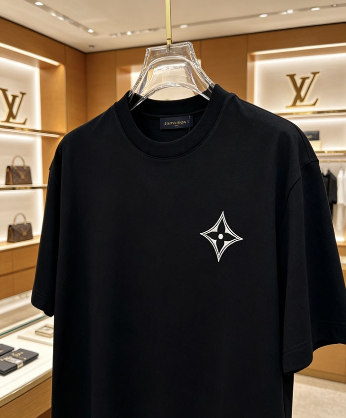 ルイヴィトン服コピー 人気店 Louis Vuitton コットン100% 2026 春夏新作 半袖クルーネックTシャツ、ハイエンドカスタマイズ JP4649(697) ルイヴィトン メンズT シャツ 新作 - 画像 (2)