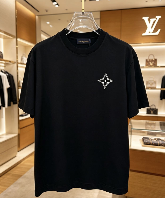 ルイヴィトン服コピー 人気店 Louis Vuitton コットン100% 2026 春夏新作 半袖クルーネックTシャツ、ハイエンドカスタマイズ JP4649(697) ルイヴィトン メンズT シャツ 新作 - 画像 (3)