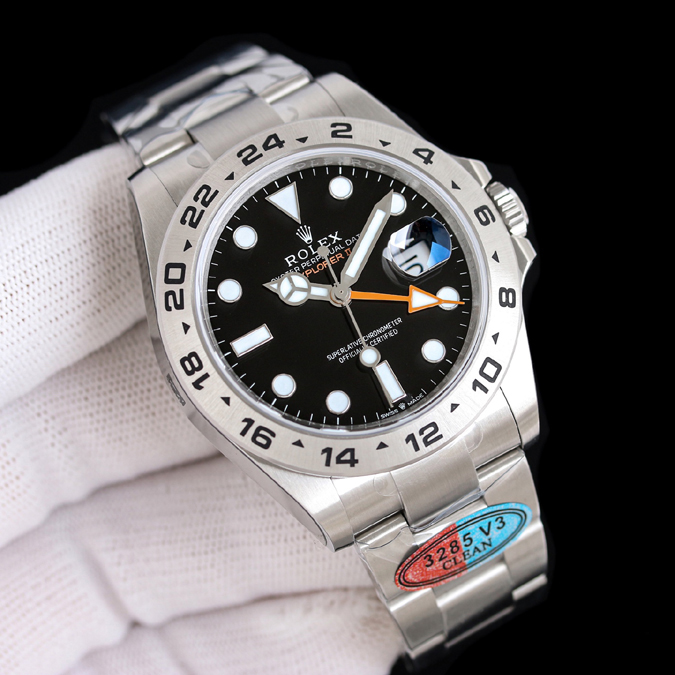 ロレックス コピー 店舗【ROLEX ロレックス】エクスプローラー II Ref.226570-0002 黒文字盤 42mm オイスタースチール 自動巻き メンズ時計 - 画像 (2)