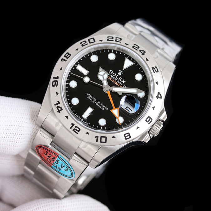 ロレックス コピー 店舗【ROLEX ロレックス】エクスプローラー II Ref.226570-0002 黒文字盤 42mm オイスタースチール 自動巻き メンズ時計 - 画像 (3)