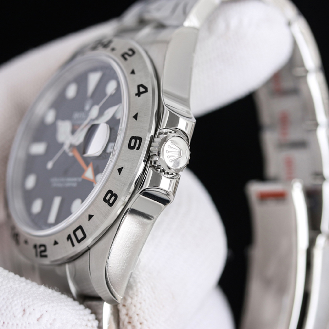 ロレックス コピー 店舗【ROLEX ロレックス】エクスプローラー II Ref.226570-0002 黒文字盤 42mm オイスタースチール 自動巻き メンズ時計 - 画像 (9)