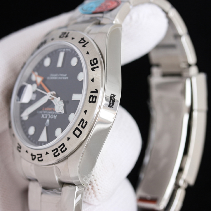 ロレックス コピー 店舗【ROLEX ロレックス】エクスプローラー II Ref.226570-0002 黒文字盤 42mm オイスタースチール 自動巻き メンズ時計 - 画像 (8)
