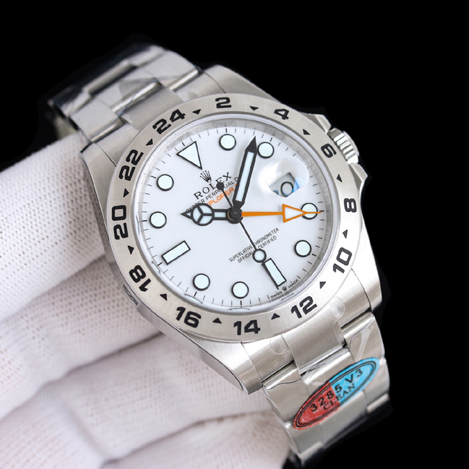 ロレックス コピー 店舗【【ROLEX ロレックス】エクスプローラー II Ref.226570-0001 白文字盤 42mm オイスタースチール 自動巻き メンズ時計 - 画像 (2)