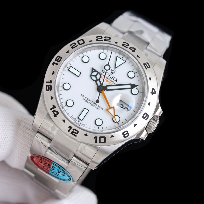 ロレックス コピー 店舗【【ROLEX ロレックス】エクスプローラー II Ref.226570-0001 白文字盤 42mm オイスタースチール 自動巻き メンズ時計 - 画像 (3)
