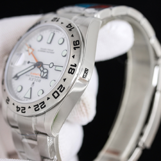 ロレックス コピー 店舗【【ROLEX ロレックス】エクスプローラー II Ref.226570-0001 白文字盤 42mm オイスタースチール 自動巻き メンズ時計 - 画像 (5)