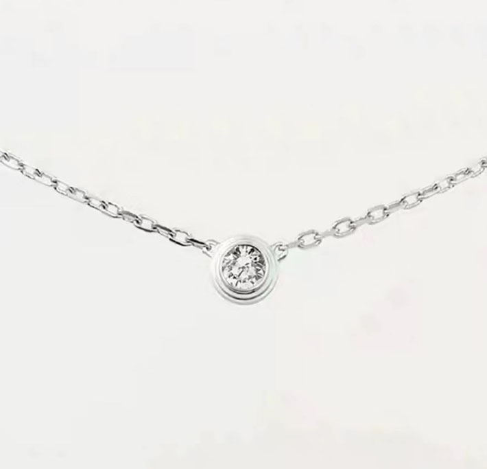 カルティエのジュエリー カルティエコピー Cartier カルティエ ダムール ネックレス XS ダイヤモンド 2701201 カルティエ ネックレス ダイヤ - 画像 (8)