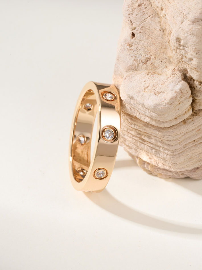 カルティエのジュエリー カルティエコピー Cartier リング ミニラブリング フル 8ポイント ダイヤモンド B4056200 カルティエ ラブ リング 芸能人 - 画像 (10)
