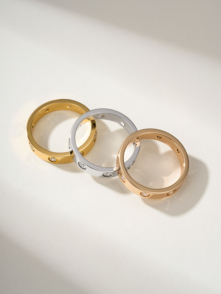 カルティエのジュエリー カルティエコピー Cartier リング ミニラブリング フル 8ポイント ダイヤモンド B4056200 カルティエ ラブ リング 芸能人 - 画像 (8)