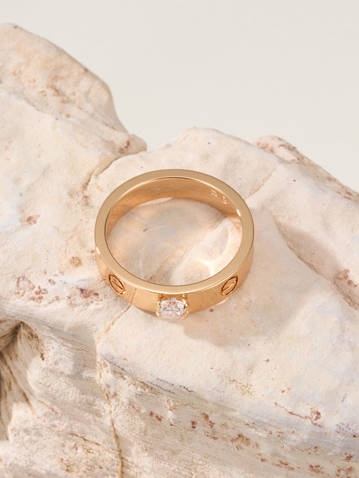カルティエのジュエリー カルティエコピー Cartier LOVE ソリテールリング、ブリリアントカット ダイヤモンド B4087550 レディース カルティエ 指輪 - 画像 (3)