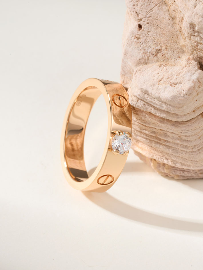 カルティエのジュエリー カルティエコピー Cartier LOVE ソリテールリング、ブリリアントカット ダイヤモンド B4087550 レディース カルティエ 指輪 - 画像 (11)