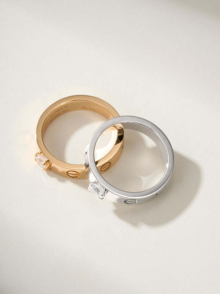 カルティエのジュエリー カルティエコピー Cartier LOVE ソリテールリング、ブリリアントカット ダイヤモンド B4087550 レディース カルティエ 指輪 - 画像 (9)