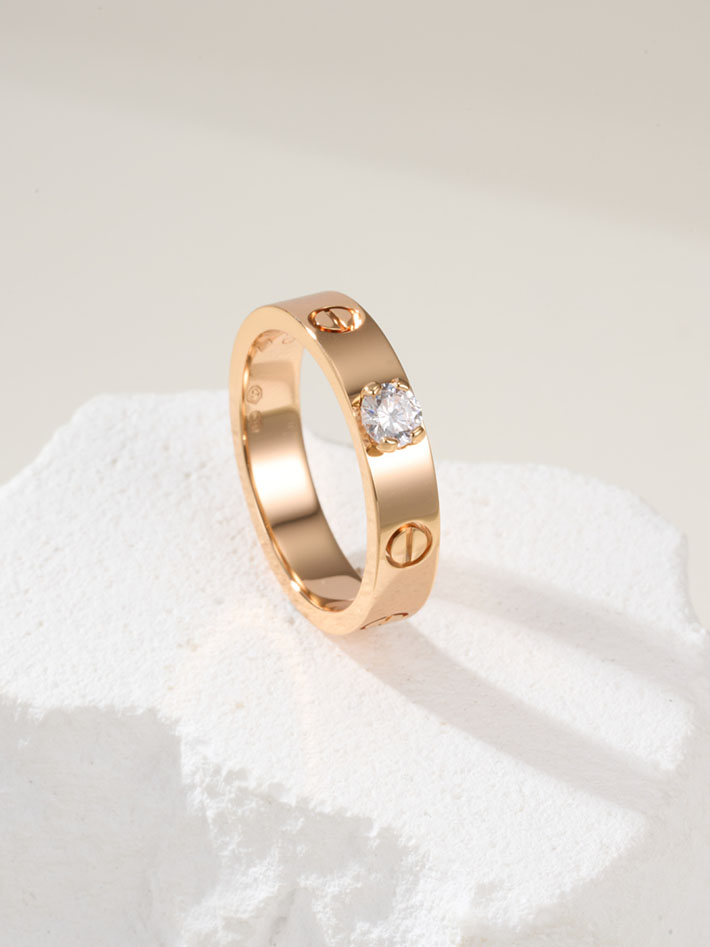 カルティエのジュエリー カルティエコピー Cartier LOVE ソリテールリング、ブリリアントカット ダイヤモンド B4087550 レディース カルティエ 指輪 - 画像 (7)