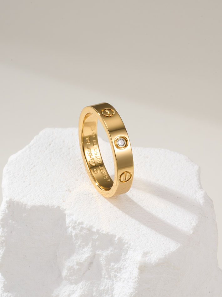 カルティエのジュエリー カルティエコピー Cartier ミニ ラブリング 1P ダイヤモンド ホワイトゴールド 2701220 カルティエ 指輪 人気 - 画像 (6)