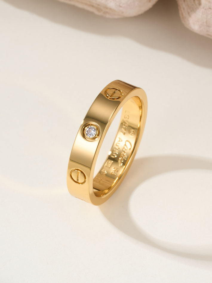 カルティエのジュエリー カルティエコピー Cartier ミニ ラブリング 1P ダイヤモンド ホワイトゴールド 2701220 カルティエ 指輪 人気 - 画像 (4)