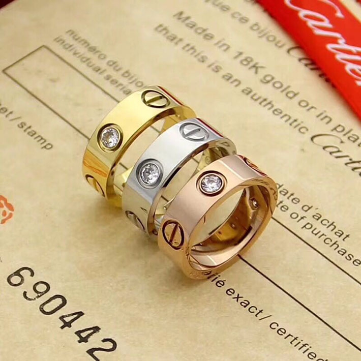 カルティエのジュエリー カルティエコピー Cartier ラブ リング ホワイトゴールド ジュエリー 2701226 カルティエ指輪コピー - 画像 (6)