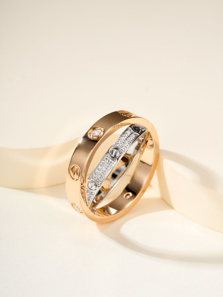 カルティエのジュエリー カルティエコピー Cartier リング ビーラブ リング LOVE ダイヤモンド 2701227 レディース カルティエ 指輪 - 画像 (9)
