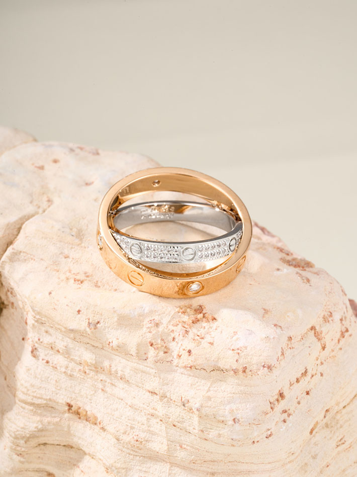 カルティエのジュエリー カルティエコピー Cartier リング ビーラブ リング LOVE ダイヤモンド 2701227 レディース カルティエ 指輪 - 画像 (8)