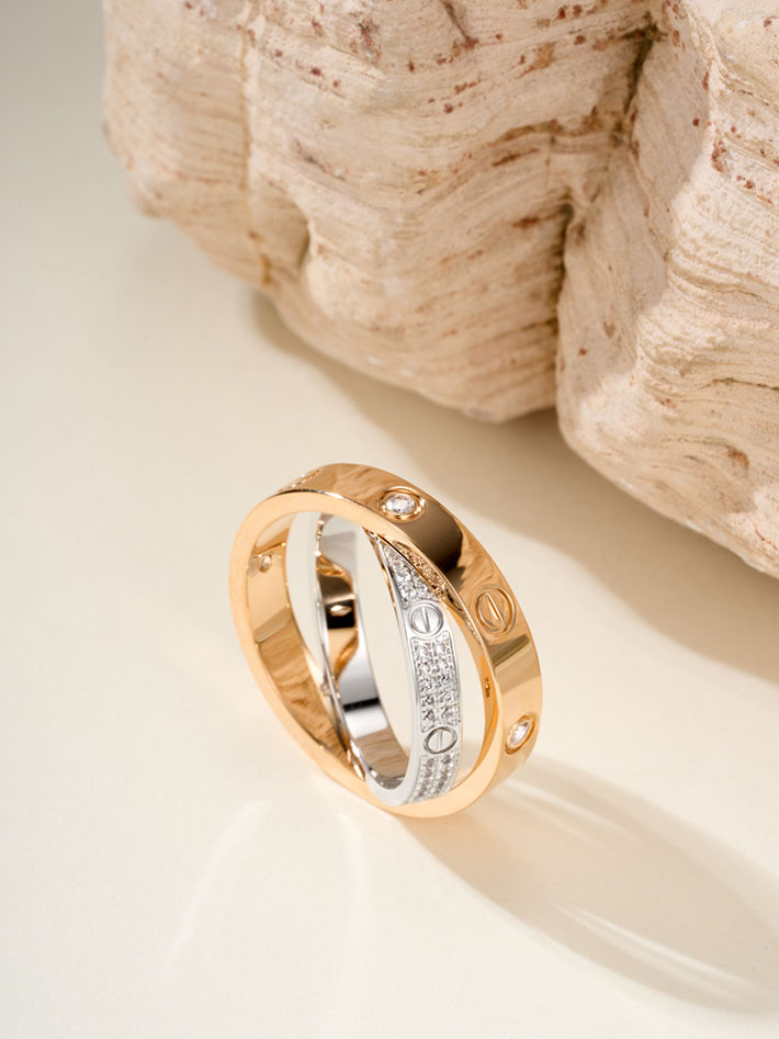 カルティエのジュエリー カルティエコピー Cartier リング ビーラブ リング LOVE ダイヤモンド 2701227 レディース カルティエ 指輪 - 画像 (5)