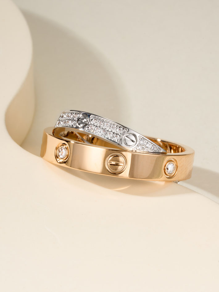 カルティエのジュエリー カルティエコピー Cartier リング ビーラブ リング LOVE ダイヤモンド 2701227 レディース カルティエ 指輪 - 画像 (4)