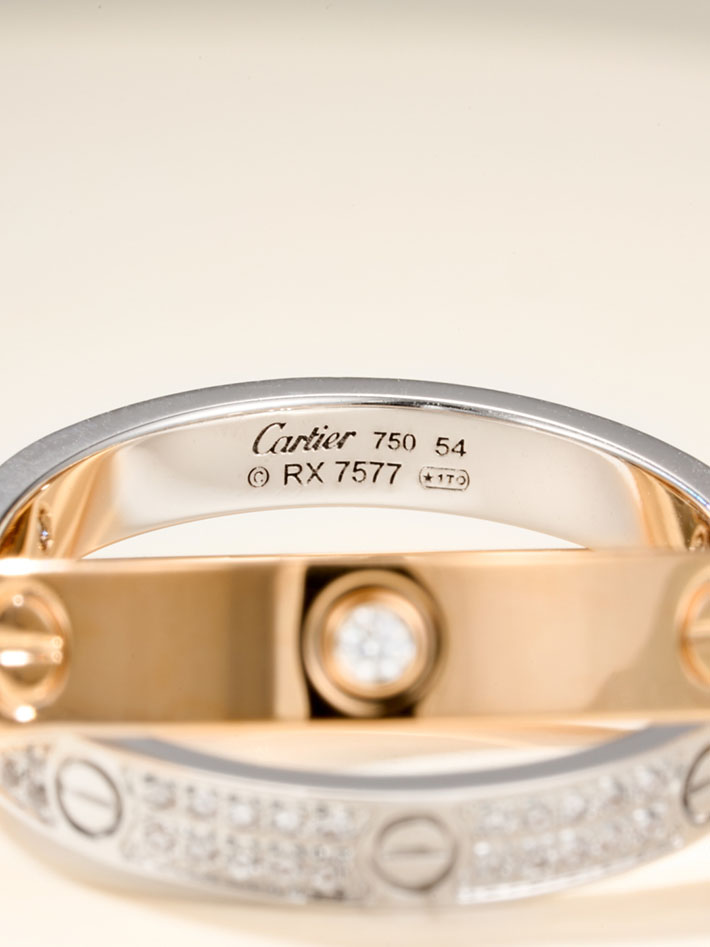 カルティエのジュエリー カルティエコピー Cartier リング ビーラブ リング LOVE ダイヤモンド 2701227 レディース カルティエ 指輪 - 画像 (3)