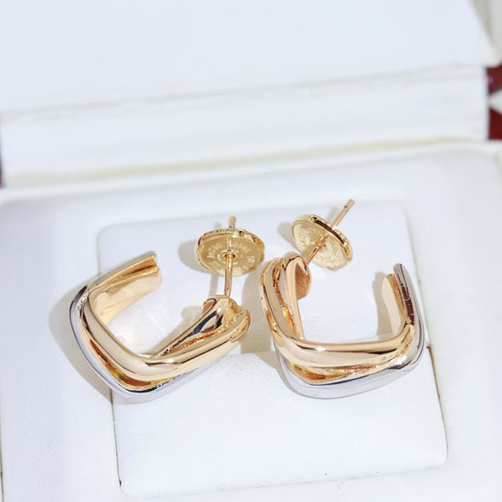 カルティエのジュエリー カルティエコピー Cartier Trinity Cushion Earrings トリニティ クッション ピアス 2701229 カルティエ ピアス トリニティ - 画像 (3)