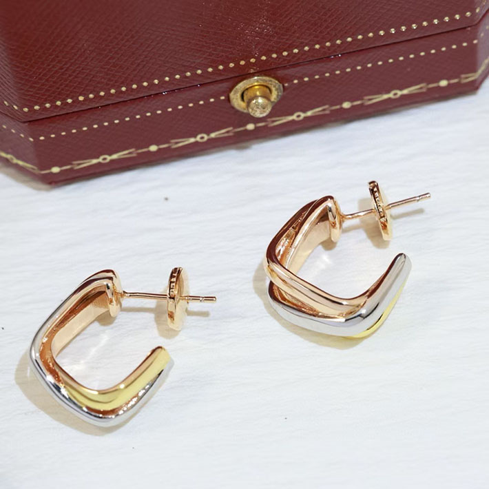 カルティエのジュエリー カルティエコピー Cartier Trinity Cushion Earrings トリニティ クッション ピアス 2701229 カルティエ ピアス トリニティ - 画像 (2)