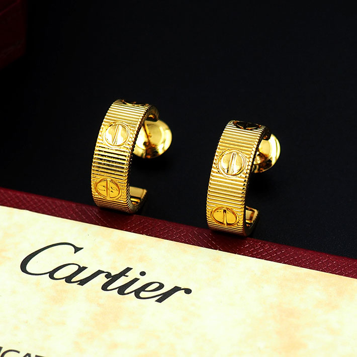 カルティエのジュエリー カルティエコピー Cartier LOVEフープイヤリング スモールモデル ビスモチーフ ラブピアス 2701237 カルティエ ピアス ラブ - 画像 (8)